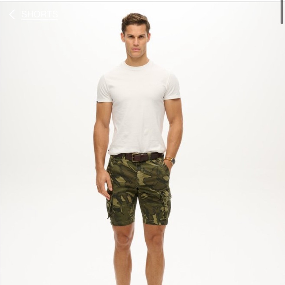 Men's Superdry Camouflage Core Cargo Shorts